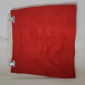 Forever 21 Size M Burnt Orange Stretchy Mini Skirt, Back Zipper, Exc. Used Cond.